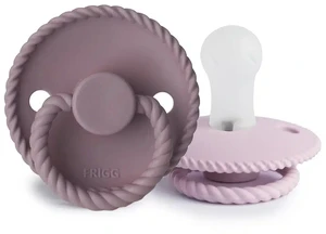 FRIGG Rope silikónové cumlíky Twilight Mauve/ Soft Lilac, 0-6m, dvojbalenie