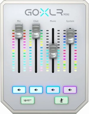 TC Helicon GoXLR Mini White Blanco Mezclador de podcasts