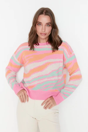 Trendyol Sweater - Pink - Regular fit