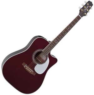 Takamine JJ325SRC Gloss Red Finish Chitarra Semiacustica Dreadnought