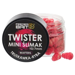 Feederbait twister mini šlimak wafters 11x8 mm 25 ml - jahoda/ryba