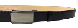 Penny Belts Pánsky kožený spoločenský opasok 35-020-A11 black 110 cm