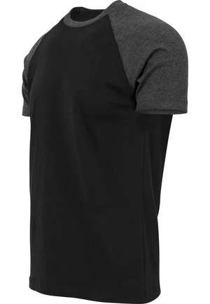 Raglan contrasting t-shirt blk/cha