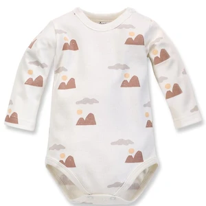 Pinokio Kids's Dreamer Longsleeve Bodysuit Ecru / Minta