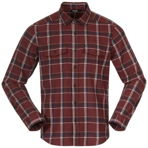 Flanelová košeľa Tovdal Bergans® – Amarone Red / Dark Shadow Grey Check (Farba: Amarone Red / Dark Shadow Grey Check, Veľkosť: XXL)