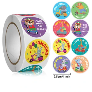 100-500pcs Cute Cartoon Sticker for Reward Children Classroom Teacher Home Prize Motivational Kids Stationery Stickers