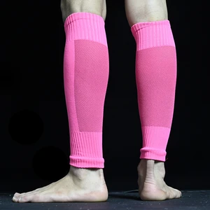 1pair Men Football Leg Sock Elastic Solid Color Breathable No-Slip Running Socks Summer Leg Sleeve Stockings Leg Socks Wholesale