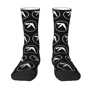 Kawaii Men's Aphex Twin Dress Socks Unisex Warm Breathbale 3D Print Electronic Music Artist Crew Socks