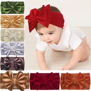 Children's Hair Accessories Gold Velvet Headband Double Bow Baby Headband Baby Headband Newborn Headband Baby Accessories