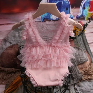 Baby Newborn Photography Props Girl Lace Princess Dress Outfit Romper Photo Clothing Accessories Shower Gift