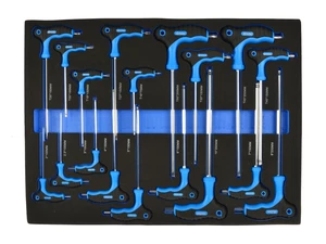 GEKO Modul - sada klíčů typu T, Torx, imbus s kuličkou, 13 ks