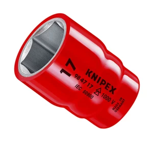 Hlavice nástrčná, 1/2", šestihran, izolovaná, 1000V, různé velikosti - KNIPEX Velikost: 10 mm