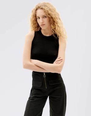 Thinking MU Black Juliette Top BLACK L