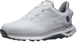 Footjoy PRO SLX Mens Golf Shoes White/Grey/Grey Boa 41 Calzado de golf para hombres