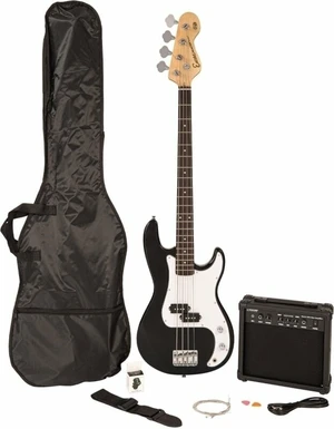 Encore E40 Blaster Pack Gloss Black Gloss Black Bajo de 4 cuerdas