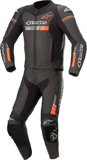 Alpinestars GP Force Chaser Leather Suit 2 Pc Black/Red Fluo 60 Combinaison moto deux pièces