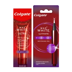 COLGATE Overnight pero + Ultra Complete zubná pasta