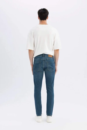 DEFACTO Wiser Wash Carlo Skinny Fit Extra Slim Fit Normal Waist Extra Narrow Leg Jean Trousers