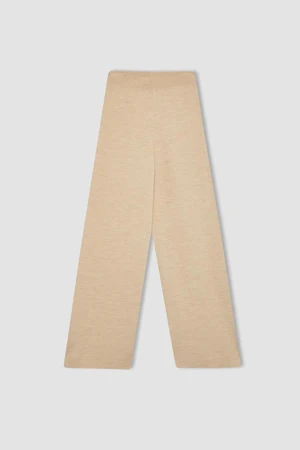 DEFACTO Straight Fit Wide Leg Knitwear Trousers