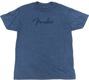 Fender T-Shirt Distressed Logo Premium Indigo Black XL