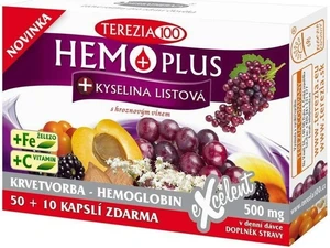 TEREZIA Hemoplus + Kyselina listová 60 kapsúl