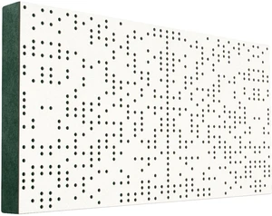 Mega Acoustic FiberPRO120 Binary Diffuser White/Green Absorbent Holzplatte