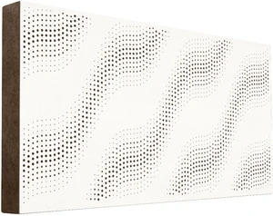 Mega Acoustic FiberPRO120 SineWave White/Brown Panneau de bois absorbant