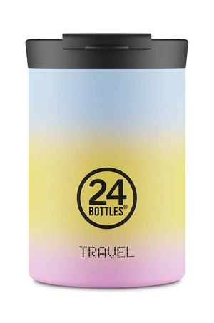 Termo hrnček 24bottles Travel Tumbler 350ml  Aurora žltá farba, Travel.Tumb.350.Aurora