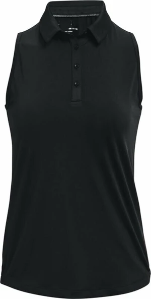 Under Armour Zinger Womens Sleeveless Black/Metallic Silver L Camiseta polo