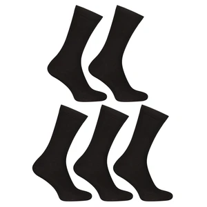 5PACK socks Nedeto high bamboo black