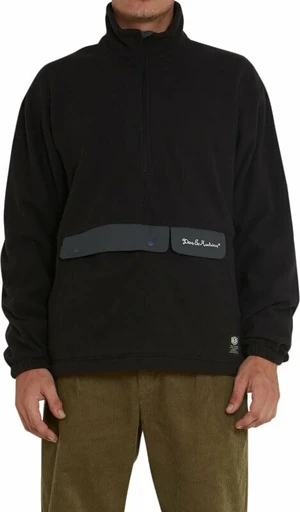 Deus Ex Machina Ridgeline Fleece Pullover Coal Black L Horgászpulóver