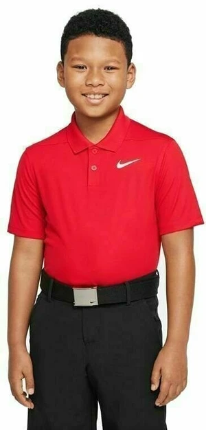 Nike Dri-Fit Victory Boys Golf University Red/White M Chemise polo