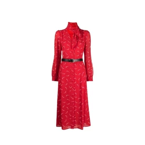 Michael Kors Dress - SIGNTRE LOGO SHRT DRS red