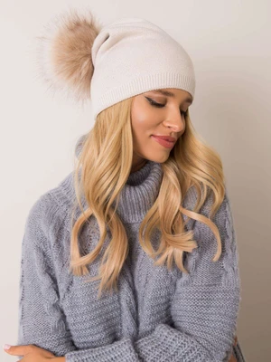 RUE PARIS Beige winter hat