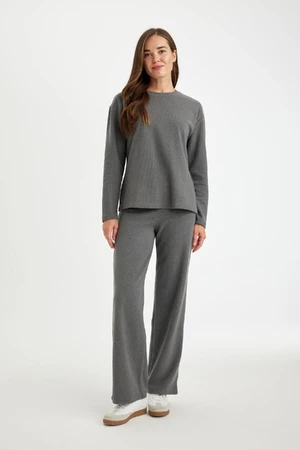 DEFACTO Wide Leg Thessaloniki Fabric Trousers