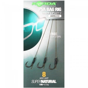 Korda náväzec solidz pva rig wide gape barbless 18 lb 3 ks-háčik 4