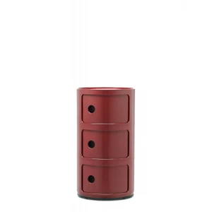 Componibili 3box NEW burgundy Kartell