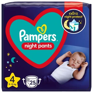 PAMPERS Night Pants 4 9-15 kg 25 ks