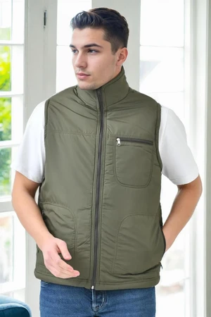 84478 Dewberry Classic Mens Vest-Khaki