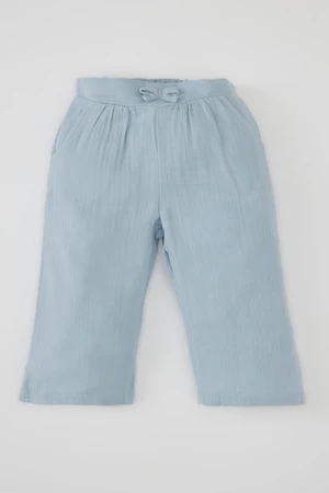 DEFACTO Baby Girl Wide Leg Muslin Trousers