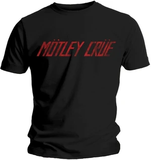 Motley Crue Koszulka Distressed Logo Unisex Black M