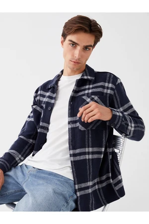 LC Waikiki Regular Fit Long Sleeve Plaid Men's Lumberjack Shirt Jacket