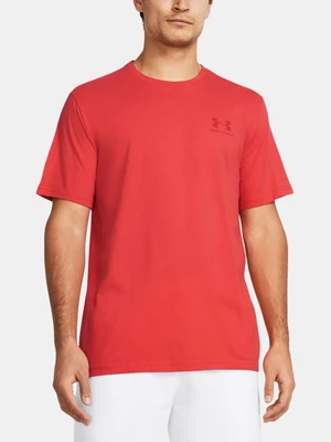 Men's T-shirt Under Armour Sportstyle Left Chest SS - red