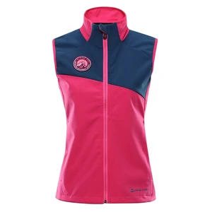 Women's softshell vest ALPINE PRO WERSA cabaret