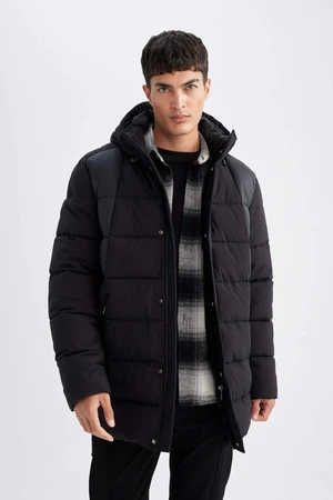 DEFACTO Slim Fit Slim Cut Hooded Lined Parka