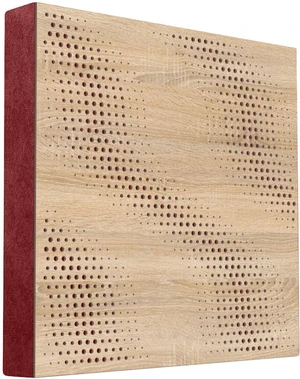 Mega Acoustic FiberPRO60 SineWave Sonoma Oak/Dark Red Absorpční dřevěný panel