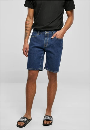 Relaxed cut denim shorts medium indigo washed