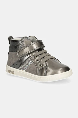 Dětské semišové sneakers boty Primigi šedá barva, PLK 69027