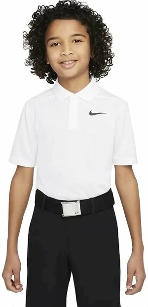 Nike Dri-Fit Victory Boys Golf White/Black XL Chemise polo