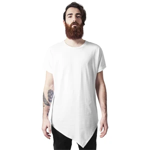 Asymmetrical long T-shirt white